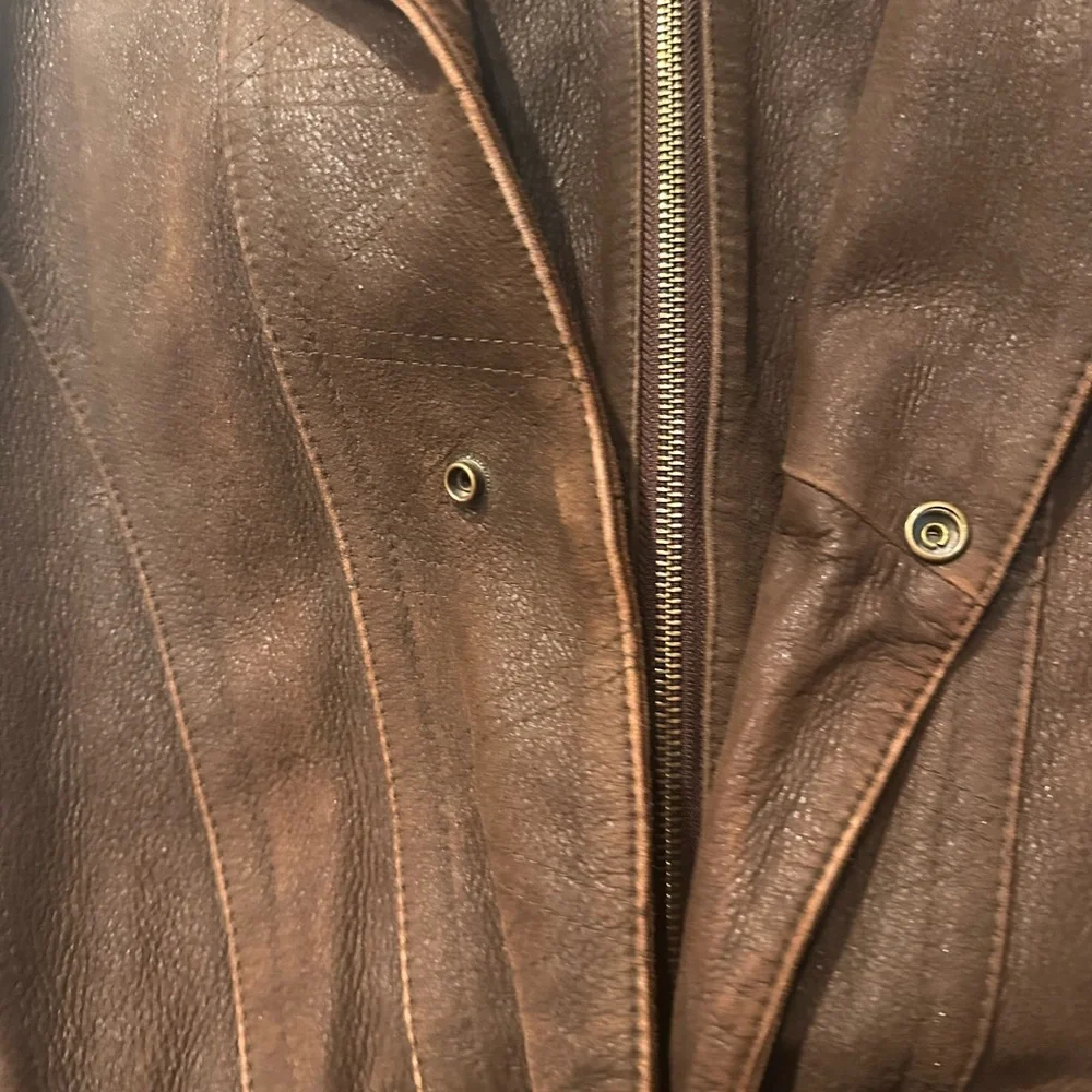 Adventure Bound by Wilson’s Men's Brown Leather Jacket - Picture 2 of 14